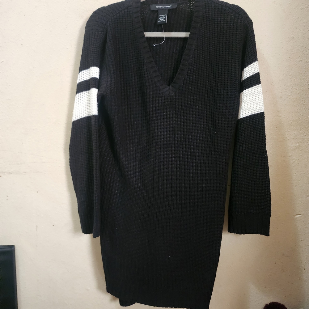 Ashley Stewart Black Knit Sweater